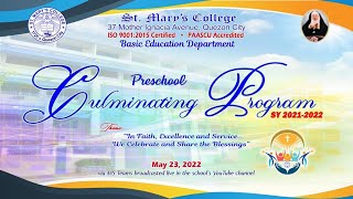 PRESCHOOL CULMINATING PROGRAM SY 2021 - 2022