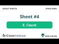 Problem E – Count (Assiut Sheet 4 | C++)