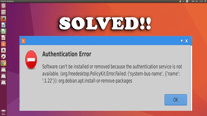 FIX for ubuntu software-center authentication error!