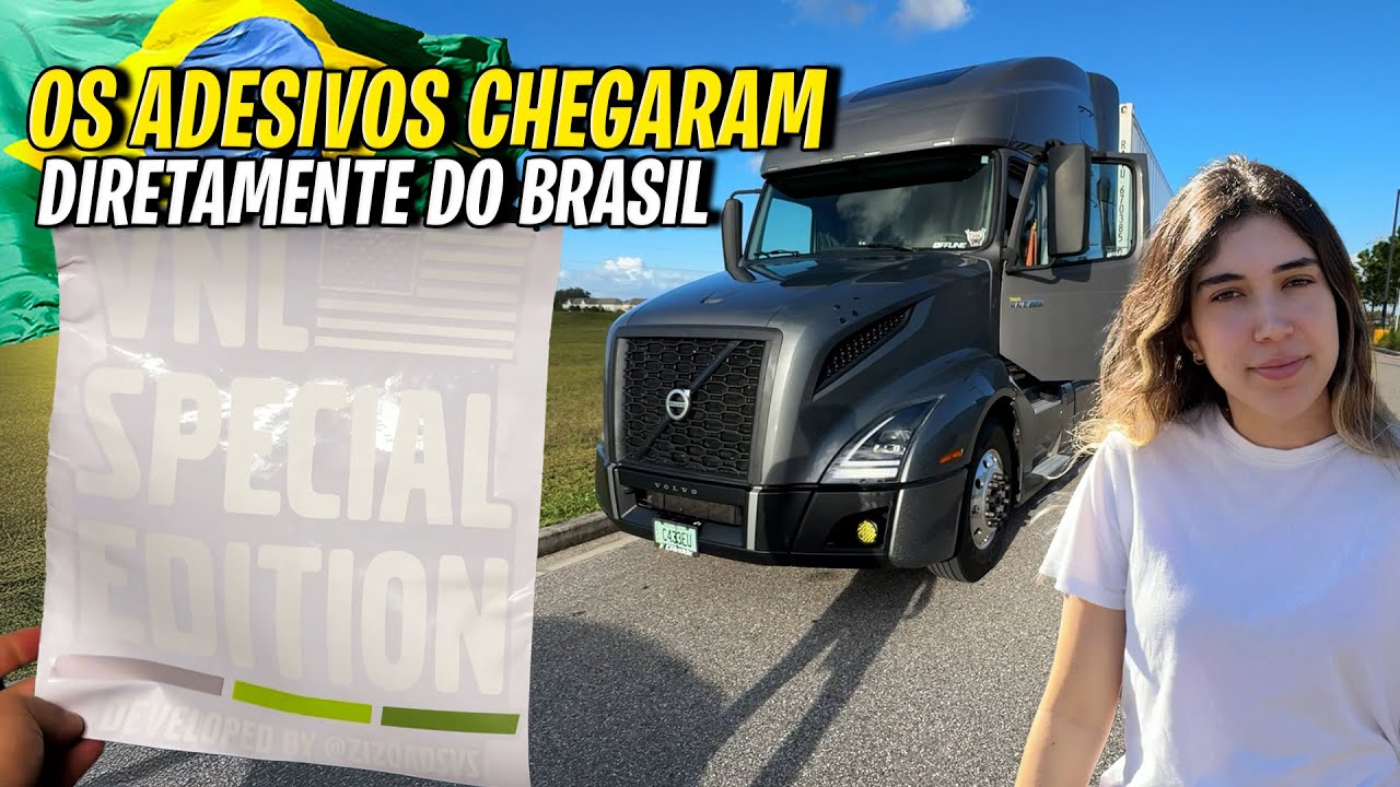 CHEGOU OS ADESIVOS DO CAMINHÃO DO BRASIL!