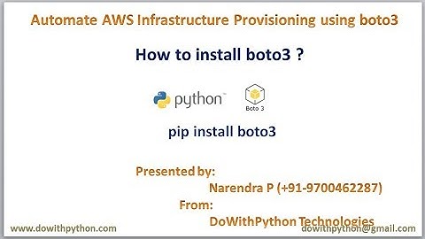 How to install boto3 ? | How to setup boto3 in less than 5 min ?