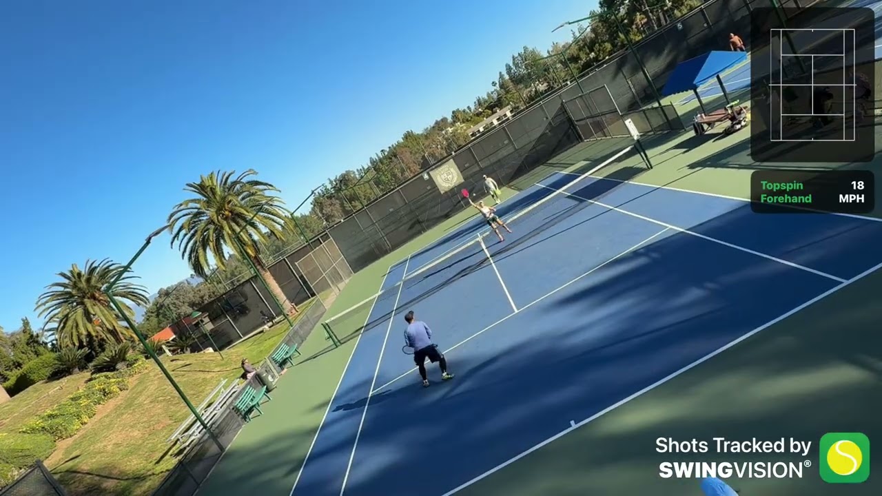 8.0 mixed double at Crest Canyon Jerry & Emily vs Spencer & Risa