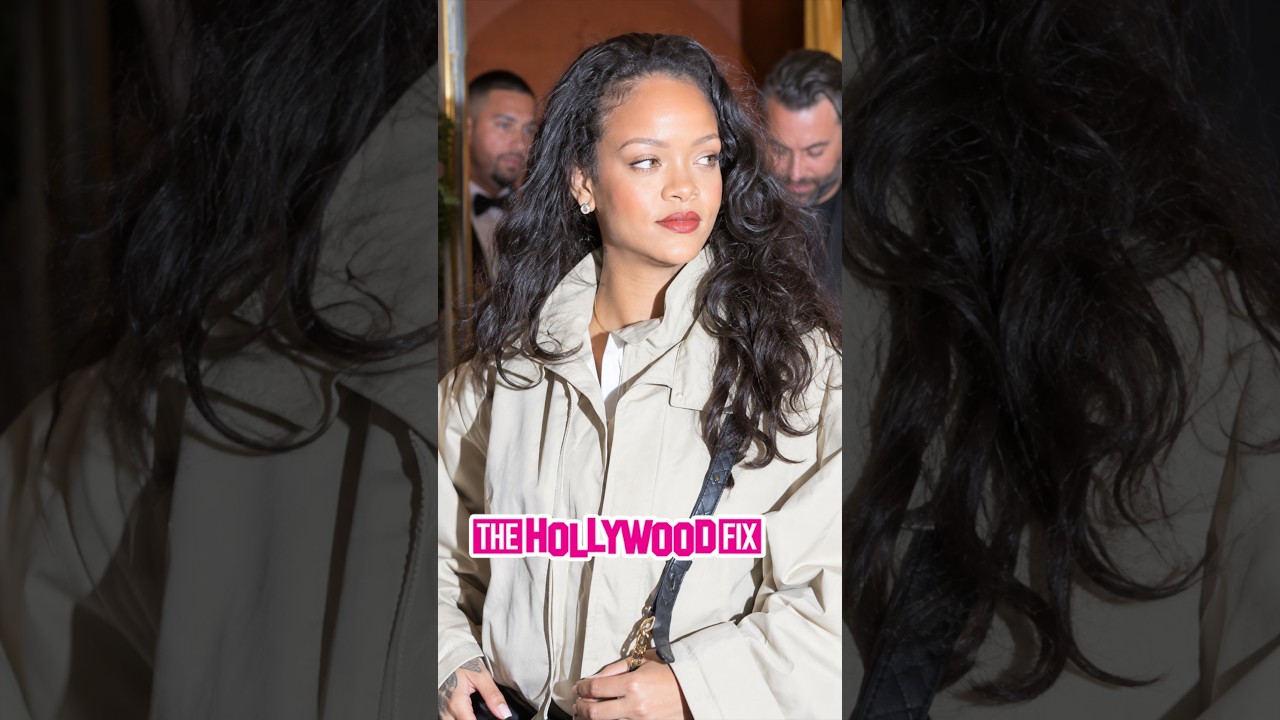 Rihanna Looks Absolutely Gorgeous While Showing Off Her Casual Street Style Leaving Dinner In Paris