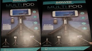 unboxing Bower multi pod 6-in-1 tripod selfie stick