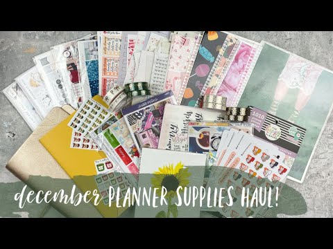 DECEMBER PLANNER SUPPLIES