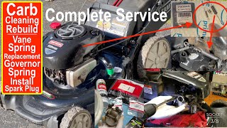 Detailed! Mower Complete Service Craftsman Platinum 7.25 190 Briggs & Stratton Carburetor cleaning