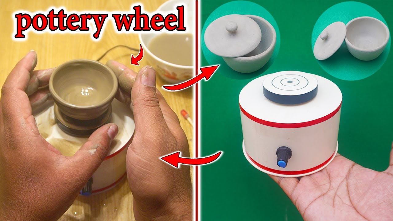 Mini Pottery Wheel Machine 1500rpm Electric Pottery Wheel DIY Clay