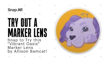 Snap to Try this "Vibrant Oasis" Marker Lens by Allison Bamcat!