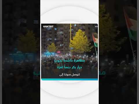 مظاهرة في ديار بكر ضد الإبادة والتجويع الممنهج