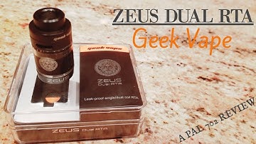 ZEUS DUAL RTA by GeekVape ~ TOP AIRFLOW/NO LEAK/UNDER PSI :)