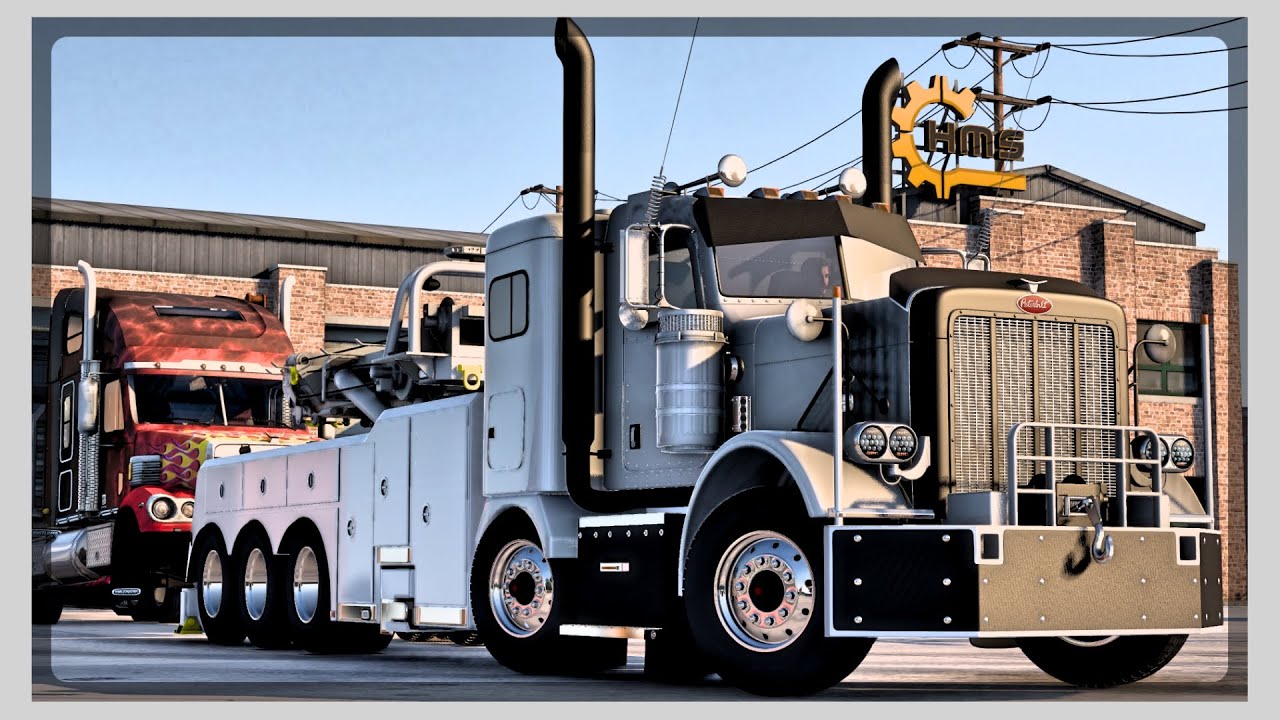 ATS (1.43) Mods [Trucks]: Peterbilt 388 Wrecker [4K] Gameplay - YouTube