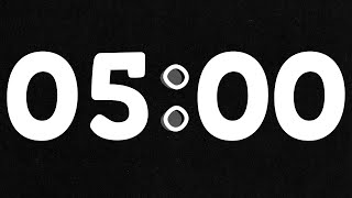 5 Minute Black & White Countdown Timer