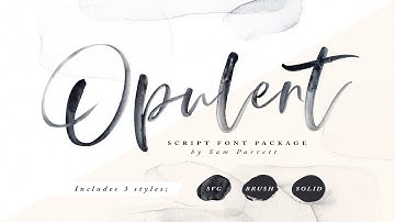 Opulent Font + SVG Font Free Download