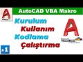 AutoCAD VBA #1. Kurulum, kullan?m, kodlama, al??t?rma