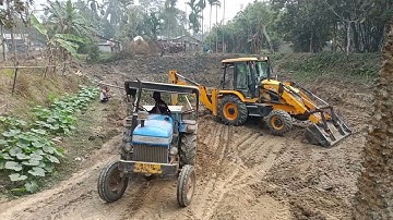 JCB 3dx Eco Loading Mud Sonalika 740  Powertrac 434 Tractor with Trolley | Jcb Tractor 4you | Jcb |