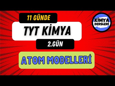 Atom Modelleri (Animasyonlu) | 11 Günde TYT Kimya | 2.Gün