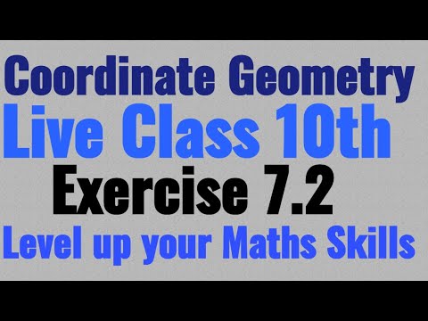 Exercise 7.2 coordinate Geometry class 10th maths - YouTube