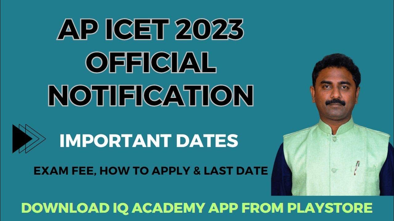 AP ICET 2023 OFFICIAL NOTIFICATION // SYLLABUS // EXAM PATTERN