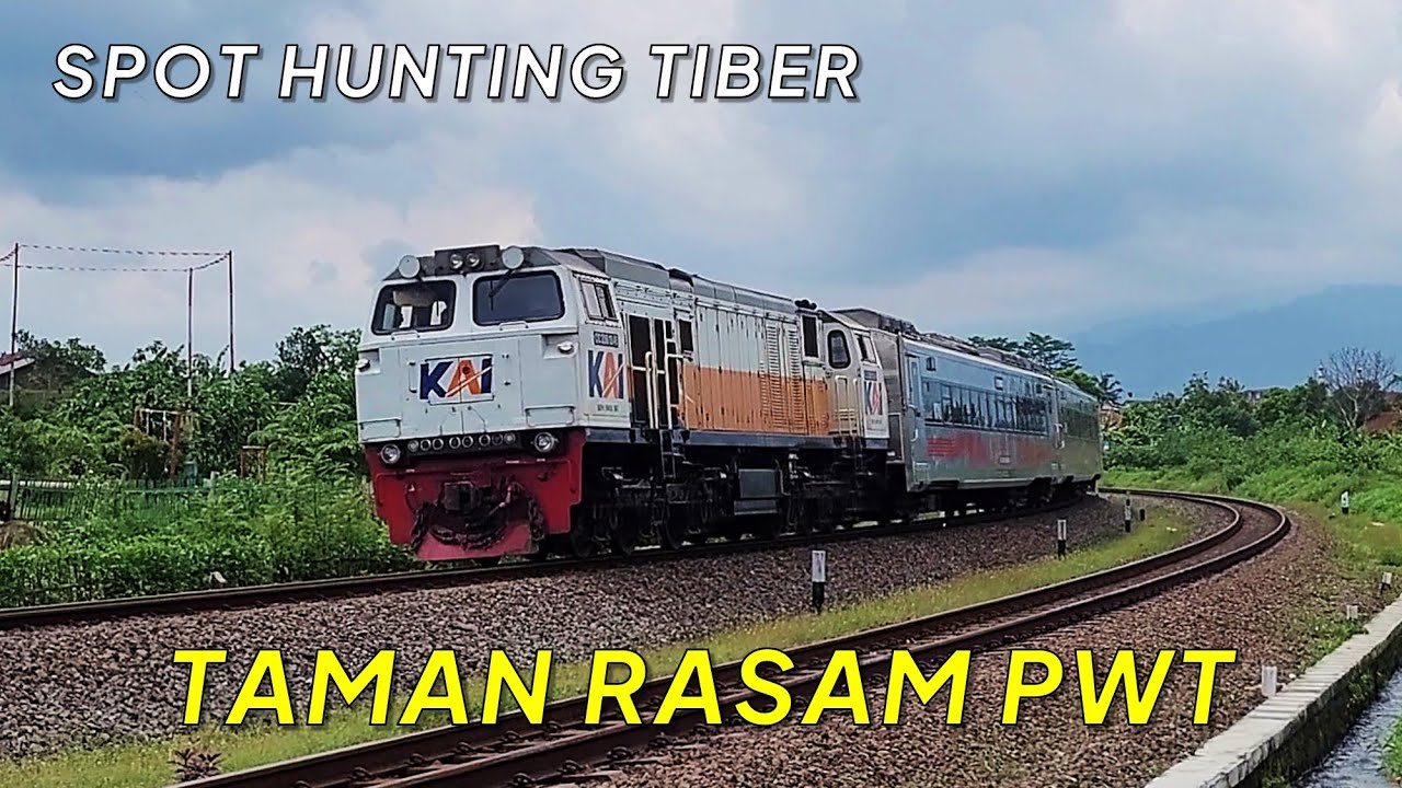 SPOT HUNTING TIBER DEKAT STASIUN | Kereta Api Melintas Taman Rasam PURWOKERTO