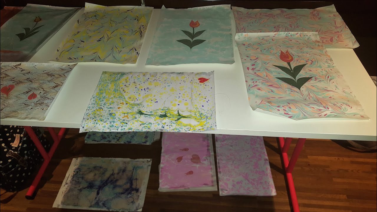 Ebru Kunst - Türkische Marmorierung