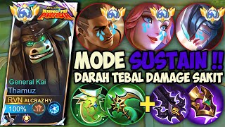 NYOBAIN THAMUZ SUSTAIN MODE KEKEBALAN TUBUH‼️GAMEPLAY TOP GLOBAL THAMUZ - MLBB