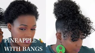 EFFORTLESS PINEAPPLE UPDO WITH BANGS | THIN EDGES FRIENDLY (2)