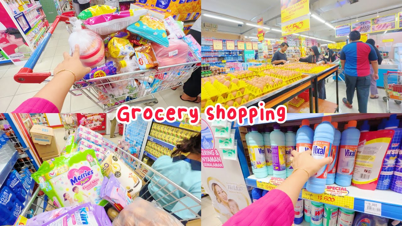 Belanja Bulanan Juni 2024, Swalayannya Super Penuh Sampe Susah Dapet Troli