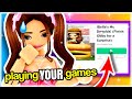 I Played YOUR FAN MADE GAMES in ROBLOX!😱
