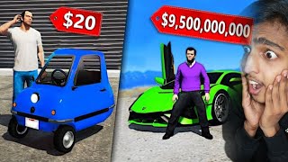 GTA 5 : CHEAPEST vs. Most EXPENSIVE Car !! MALAYALAM