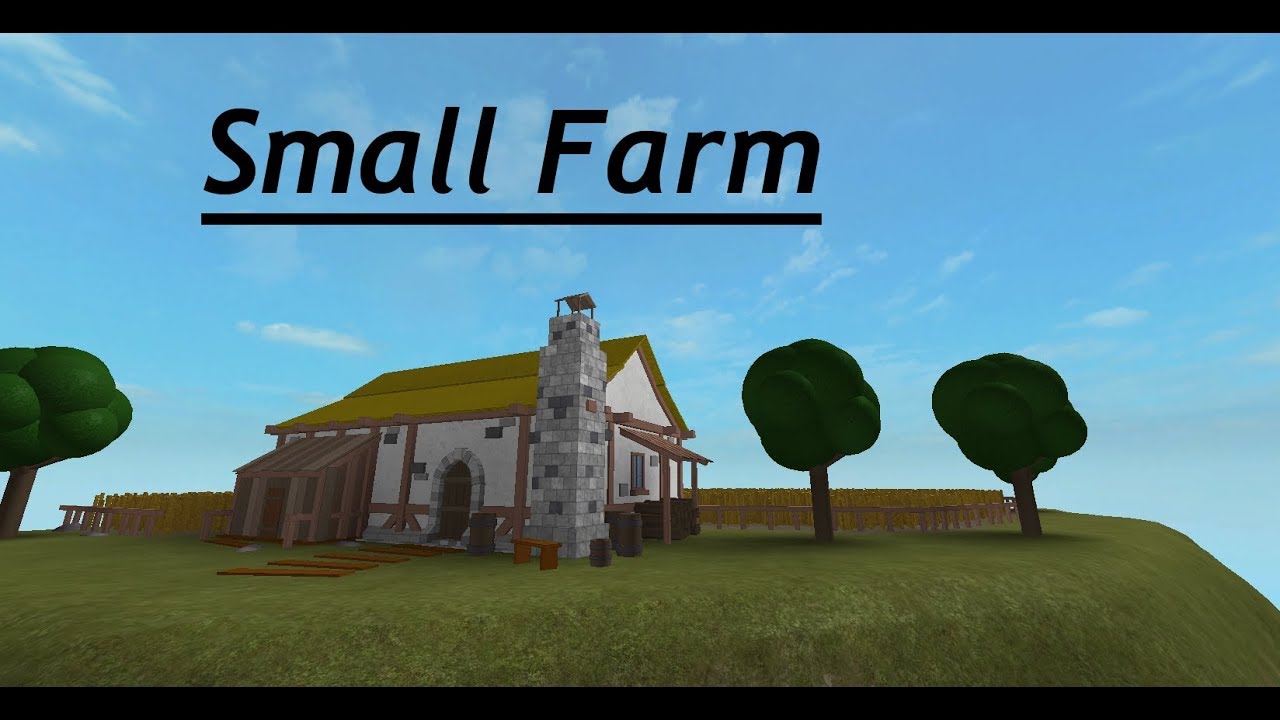 Roblox Speed Build Small Farm Youtube - farm roblox