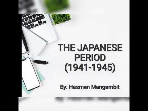 THE JAPANESE PERIOD (1941-1945) MODULE 9 REPORTERS