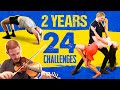 2 Years, 24 Challenges Recap (Skateboarding, Bodybuilding, Backflip, Salsa, Spanish &amp; More)