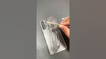 DIY Custom Phone Case😍🖌 painting on my phone cover #shorts #satisfying