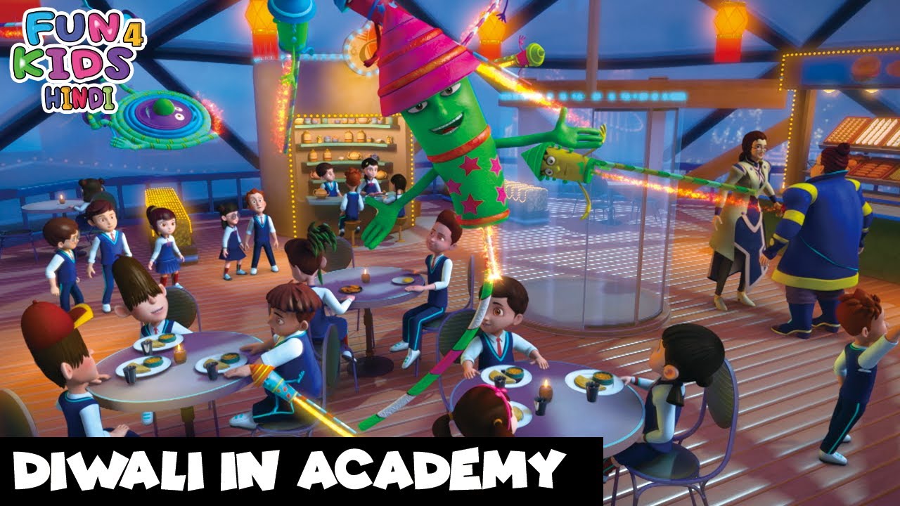 Diwali In Academy | अकादमी में दिवाली | Rudra Ep 123 | Fun 4 Kids Hindi | Magician Cartoon
