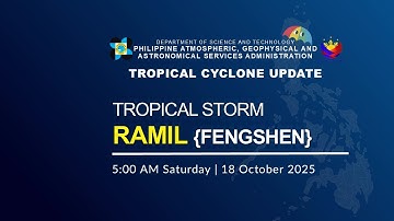 Press Briefing via Zoom : Tropical Storm "RAMIL" at 5:00 AM | October 18, 2025 - Saturday