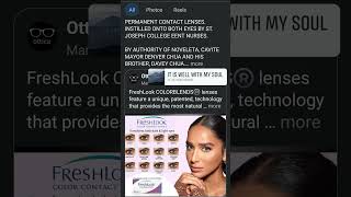 FRESHLOOK COLORBLENDS CONTACT LENS BY SAINT JOSEPH COLLEGE HOSPITAL 🏥