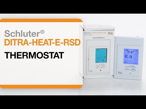 Comment installer un thermostat pour plancher chauffant électrique : Schluter®-DITRA-HEAT-E-RSD