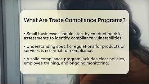 What Are Trade Compliance Programs? - BusinessGuide360.com