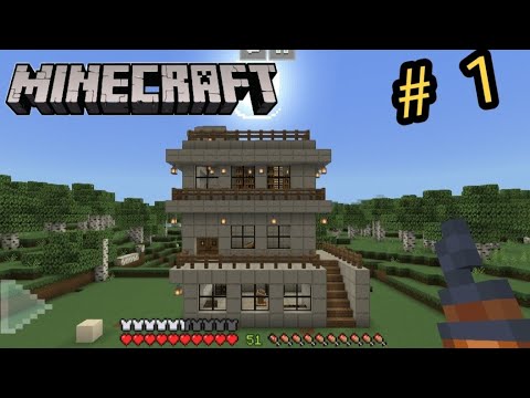 Minecraft : How to Build Starter Survival House Tutorial #1 part 1 ...