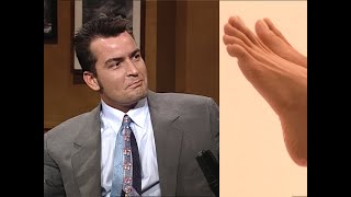 Charlie Sheen Rates Womens Feet Late Night With Conan Obrien
