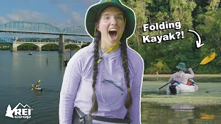 KAYAK CAMPING! 2 Days in a Foldable Kayak on the Tennessee River! | 2022 Summer Road Trip  Ep. 4