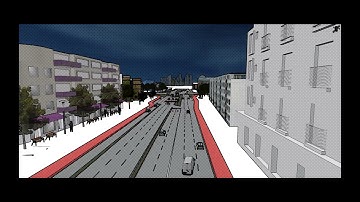 Continuous Flow Intersection in Vissim