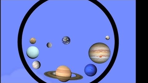 Solar system marble race