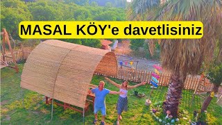 Masal Köye Davetli̇si̇ni̇z Evotelimizebekliyoruzşehirden Köye Göçköyde Bahçemize Yeni Çardak Yaptık