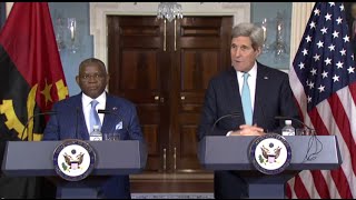 Secretary Kerry Delivers Remarks With Angolan Foreign Minister Chikoti