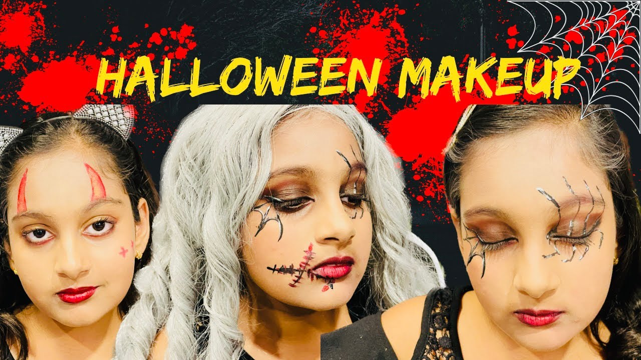 Easy Halloween Makeup Looks halloweenmakeuptutorial YouTube