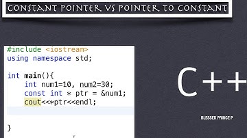 constant pointer & pointer to constant with simple example