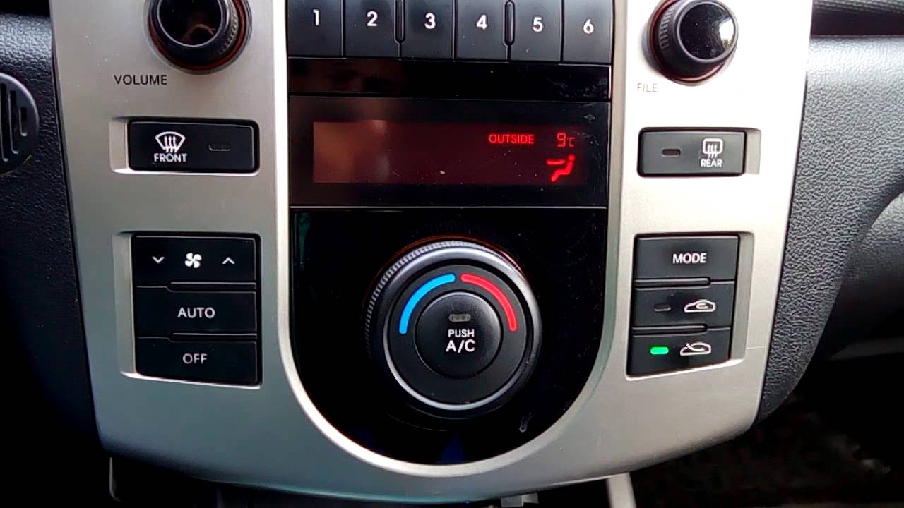 Как отключить кондиционер на климат-контроле - YouTube