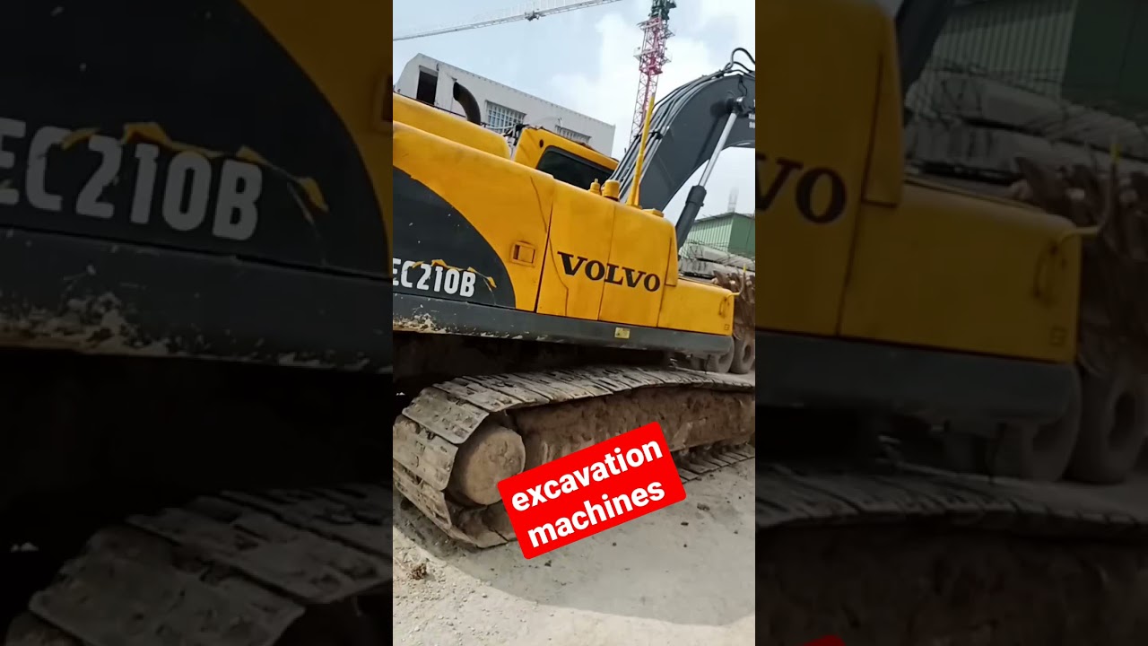 excavator and other machines for excavation work