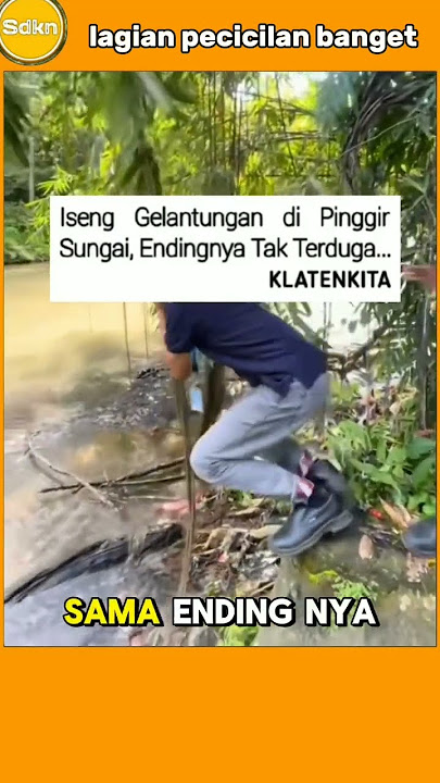 ISENG GELANTUNGAN EH NGGA NYANGKA MALAH GINI#ngakak #memengakakkocak